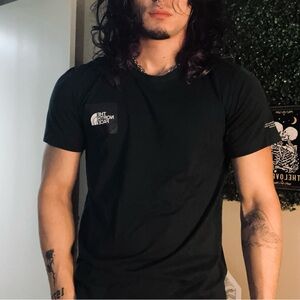 Dark Green North Face flower shirt